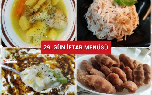 29. Gün İftar Menüsü (2025)
