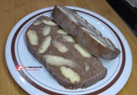 Cheeseecake Tadında Kedi Dilli Mozaik Pasta