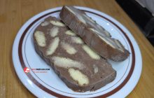 Cheeseecake Tadında Kedi Dilli Mozaik Pasta