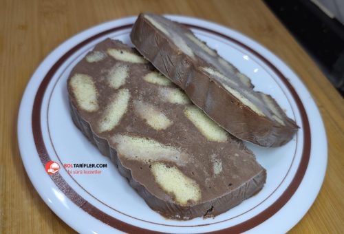 Cheeseecake Tadında Kedi Dilli Mozaik Pasta