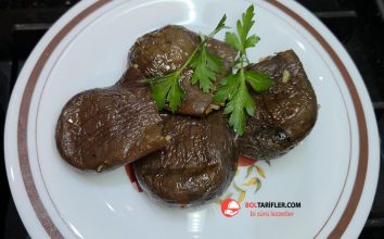 Ekşili Kuru Patlıcan Dolması (Düdüklüde)