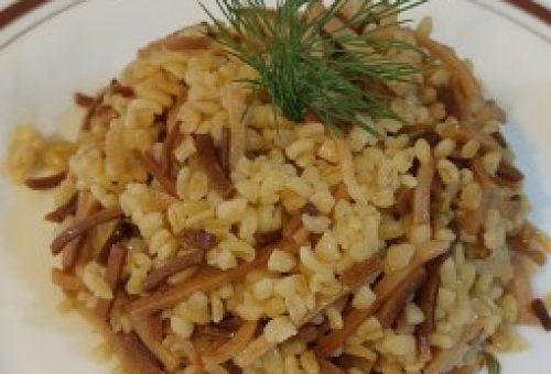 Kesme Erişteli Bulgur Pilavı