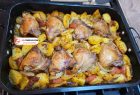 Fırında Patatesli Tavuk İncik
