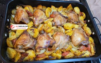 Fırında Patatesli Tavuk İncik