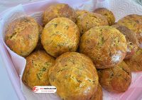 Havuçlu Dereotlu Gevrek Poğaça (Katı Yağsız)