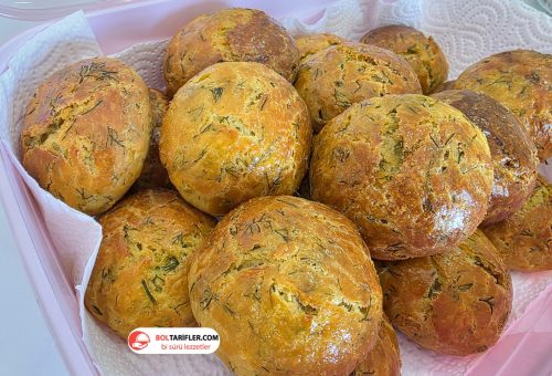 Havuçlu Dereotlu Gevrek Poğaça (Katı Yağsız)