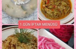 İftar Menüsü 1. GÜN