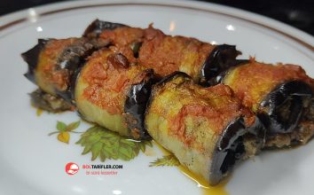 Fırında Kıymalı Patlıcan Sarma