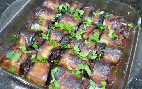 Köfteli Bostan Patlıcan Sarma
