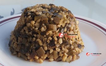 Nivik Otlu (Tirşik Otlu) Bulgur Pilavı