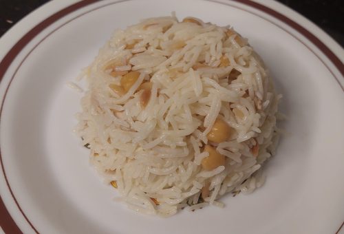 Nohutlu Arpa Şehriyeli Basmati Pilavı