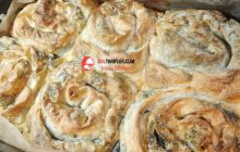 Porsiyonluk Ispanaklı Gül Böreği